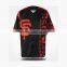 custom blank baseball t-shirt, men's fashion baseball tshirt