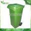 Moblie bin with side pedal,120liter dustbin with middle pedal,plastic foot pedal waste bin                        
                                                Quality Choice