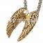 Custom stainless steel Golden Angel Wings Pendant with stock