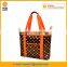 Custom Logo Printed Insulated Shopping Cooler Tote Bag With Front Pocket