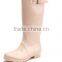 High Heel Women Fashion Clear PVC Rain Boots