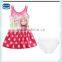 (R5243) FW 3-8Y NOVA kids summer beach wear polka dot dresses one piece 100% polyester frozen swimwear for baby girls