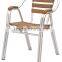 2015 trade assurance simple design aluminum palstic wooden chair