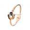 Women's Jewelry Special Rose Gold Rhinestone Crystal Sunflowers Bangle for Gift