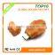 High quality hot sell lastest design chicken pvc customized usb flash drivers