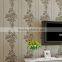 European Pastoral Wallpaper Stripes 3D Non-woven Wallpaper Concrete Wall
