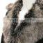 fashion latest ladies long black leather coats With High Quality fur