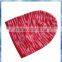 zebra-stripe long knitted pattern beanie hat/tie dye knitted hat/cheap hat beanie