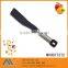 ECO-FRIENDLY RESISTANCE SLOTTED BLACK SILICONE SPOON WITH STAINLESS HANDLE