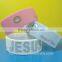 Glitter silicone bands,1 inch silicone bracelets,debossed and color filled silicone wristbands