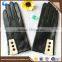 2016 new style ladies black wool lined fashion goatskin C grade leather gloves