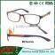 2016 New trendy Plastic reading glasses with double color and spring hinge