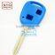 High Quatity Toyota remote key shell blue cover Car Key2 button toyota romote key shell case