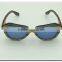 Fashion Design Bamboo Sunglasses Polarized Lenses Custom Logo Free Wooden Frame Material Wooden Sunglasses