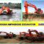 26Ton Mid-size , MAX260SD Amphibious Excavator with DOOSAN DX260LC , CE , EPA , Operate Weight 45Ton
