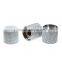 3PCS Chromed Metal Dome Knobs Knurled Barrel for Electric Guitar Parts Silver