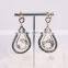 Crystal Zircon Dangle Jewelry Earring, Pave Rhinestone Waterdrop Fashion Gold Earring Studs