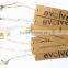 garment jeans paper hang tag with cotton rope