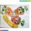 juice plastic bag with strawberry shapes