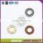 Wholesale custom logo embossed circle sewing metal label