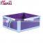 Women Fashion 2 Layers Hardshell Purple Plain Wholesale Jewelry Boxes