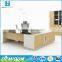 2016 popular luxury custom made modern design office executive desk manager table