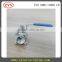 high service free service 316/304 stainless steel 3pc ball valve