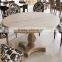 Royal reclaimed wood dining table set antique european style