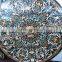 Semi Precious Black Marble Stone Inlay Dining Table Top