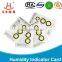 vacuum package humidity indicator card