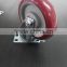 JY-502|5 inch bearing swivel top plate hand trolley PU caster wheel
