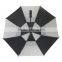Promotional factory price custom black and white golf umbrella