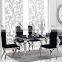 durable and noble single seat black stainless steel chair