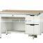 Metal Frame Wooden Top Steel Office counter table For School and office