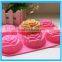 6 Hoel Silicone Cake Mold Silicone Rose Cake Mold Bakeware Rose Cake Mold