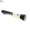 Gold ferrule wooden handle flat contour foundation brush