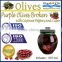High Quality 100% Tunisian Table Olives,Purple Olives Broken With Cayenne Peppers and Capers, Purple Olives 370 ml Glass Jar