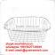 Stainless steel wooden handle BBQ fish grill basket,Burger meat grill,Folder clip for outdoor picnic use