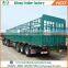 China Liangshan 3 axles 40 ton 60 ton poultry transport fence semi truck trailer