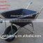 Plastic Concrete Wheel Barrow WB5600 with Green Tray and Pneumatic Wheel