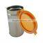round coffee tin can with plastic lids