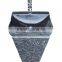 Nero marquina marble pedestal sink free standing sink