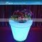 plastic led flowerpot/modern plastic planter/green flowerpot