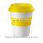 350ml glass mug with silicone lid