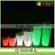 RGB LED glow plastic outdoor furniture for garden lighting