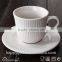 Classical white porcelain hotel usage coffee cup & saucers