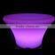 cheap plastic outdoor rechargeable led luminous flower pots