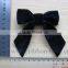 MSD Beautiful velvet ribbon bow for clothing decoration,velvet bow for bra