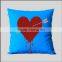 Colorful Love Heart Rhinestone Heat Transfer On Pillow Case