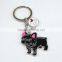 3d Ellipse time gem keyring,metal bride and groom keychain,planet key holders